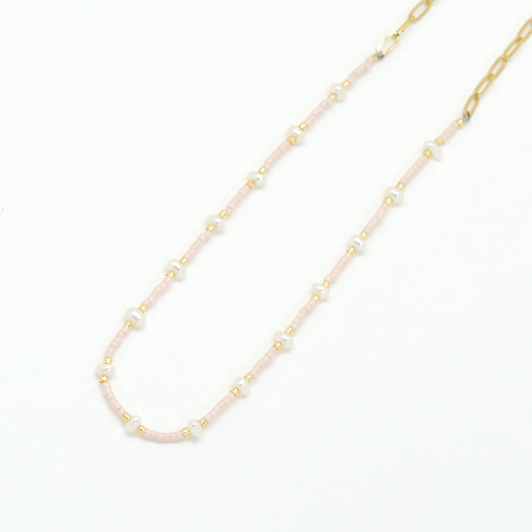Salty Cali Mermaid Necklace Light Pink