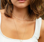 Salty Cali Mermaid Necklace Light Pink