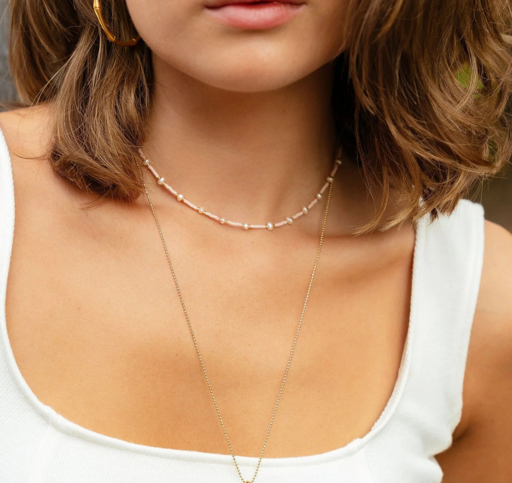Salty Cali Mermaid Necklace Light Blue
