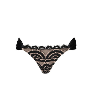 PQ Midnight Lace Fanned Full Bikini Bottoms