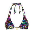 Kulani Kinis Halter Bralette Bikini Top - Midnight Drive - BeachToBlvd