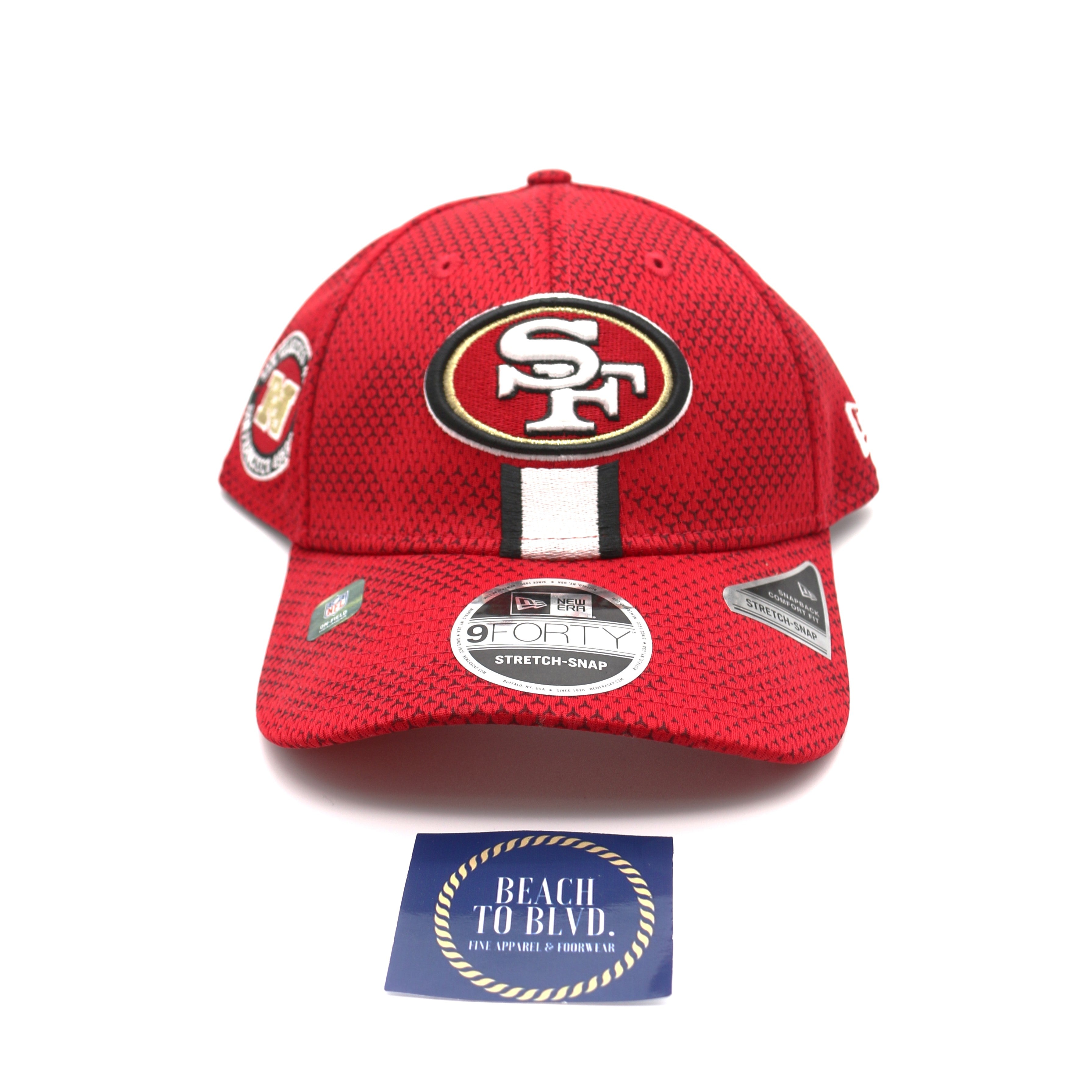 New Era San Francisco 49ers 2024 Sideline 9FORTY 940 Stretch Snap Adjustable Hat