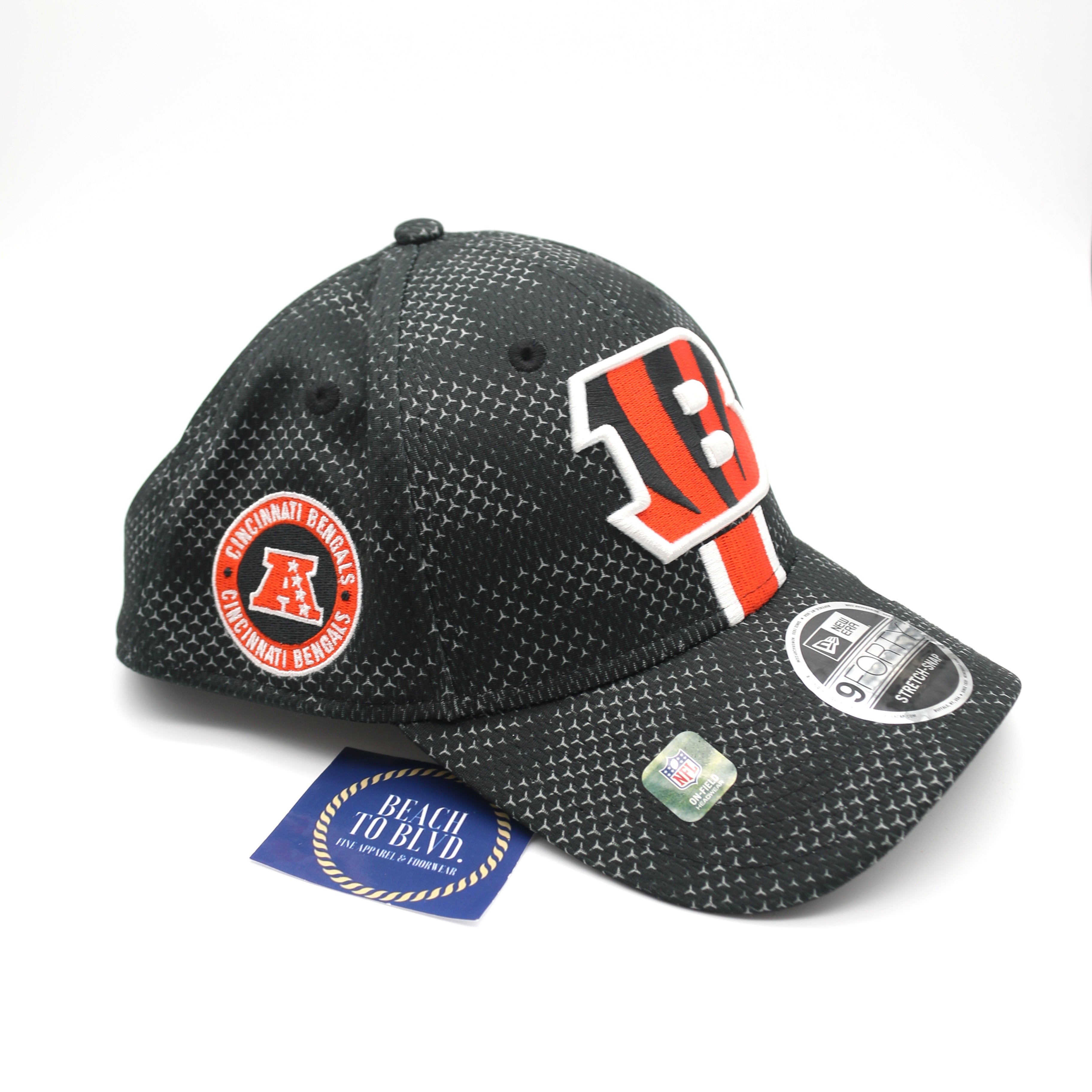 New Era Cincinnati Bengals 2024 Sideline 9FORTY 940 Stretch Snap Adjustable Hat