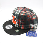 New Era Cincinnati Bengals 9FIFTY 950 Sideline Statement Plaid Snapback Hat