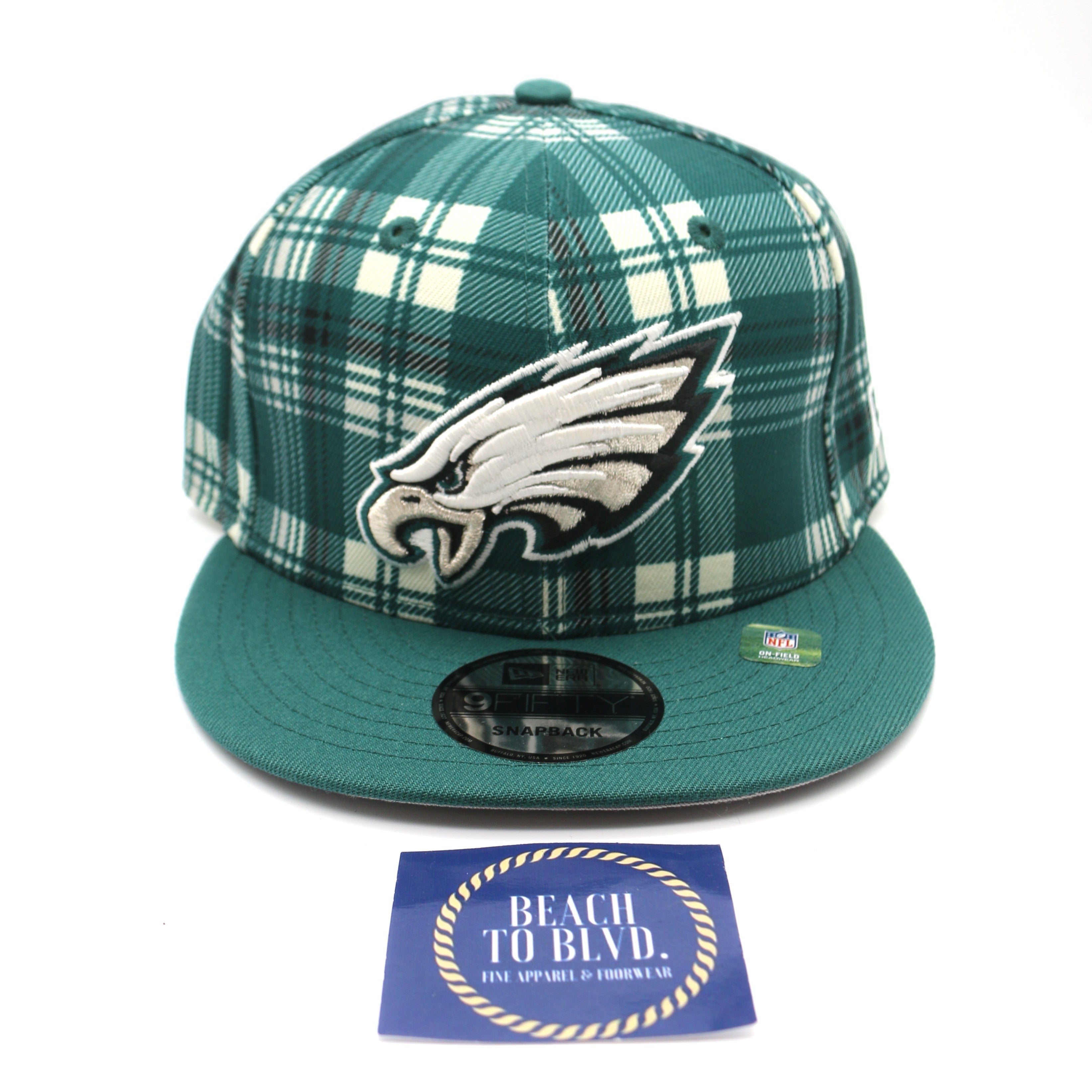 New Era Philadelphia Eagles 9FIFTY 950 Statement Sideline Plaid Snapback Hat
