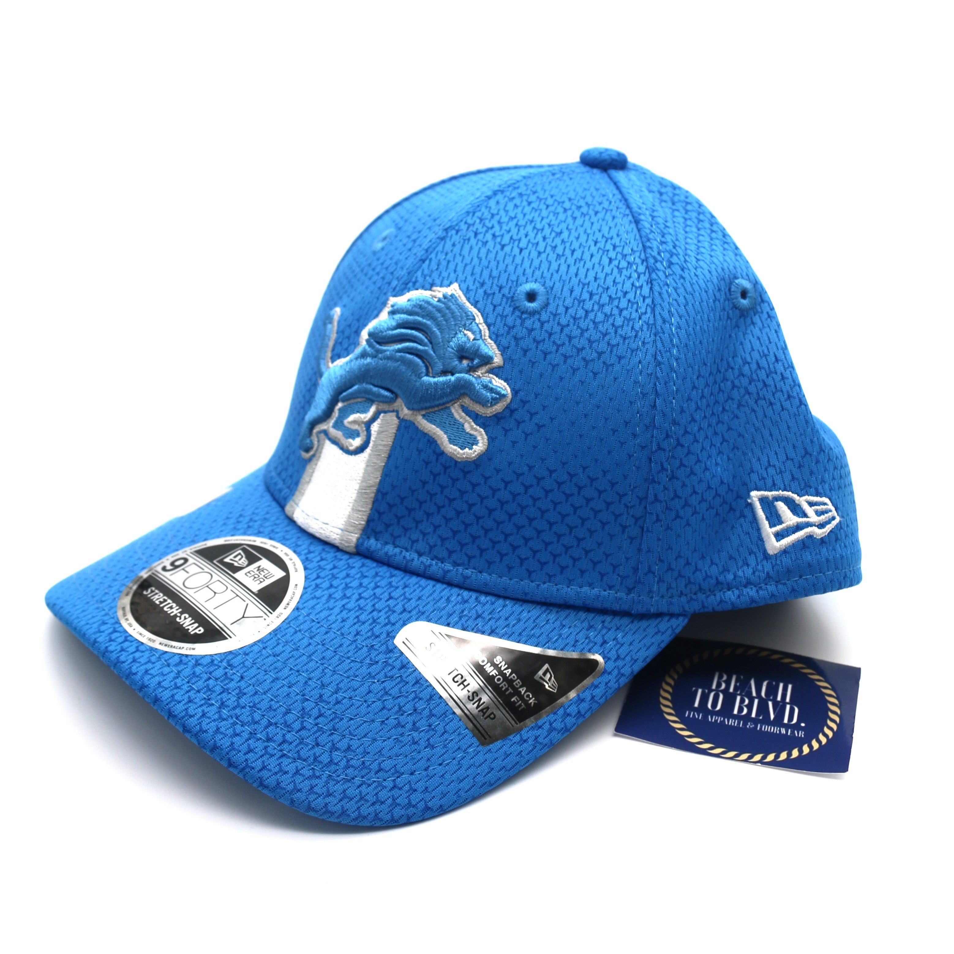 New Era Detroit Lions 2024 Sideline 9FORTY 940 Stretch Snap Adjustable Hat