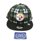 New Era Pittsburgh Steelers 9FIFTY 950 Sideline Statement Plaid Snapback Hat