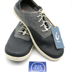 Olukai Nohea Moku Men's Boat Shoes - Dark Shadow - BeachToBlvd