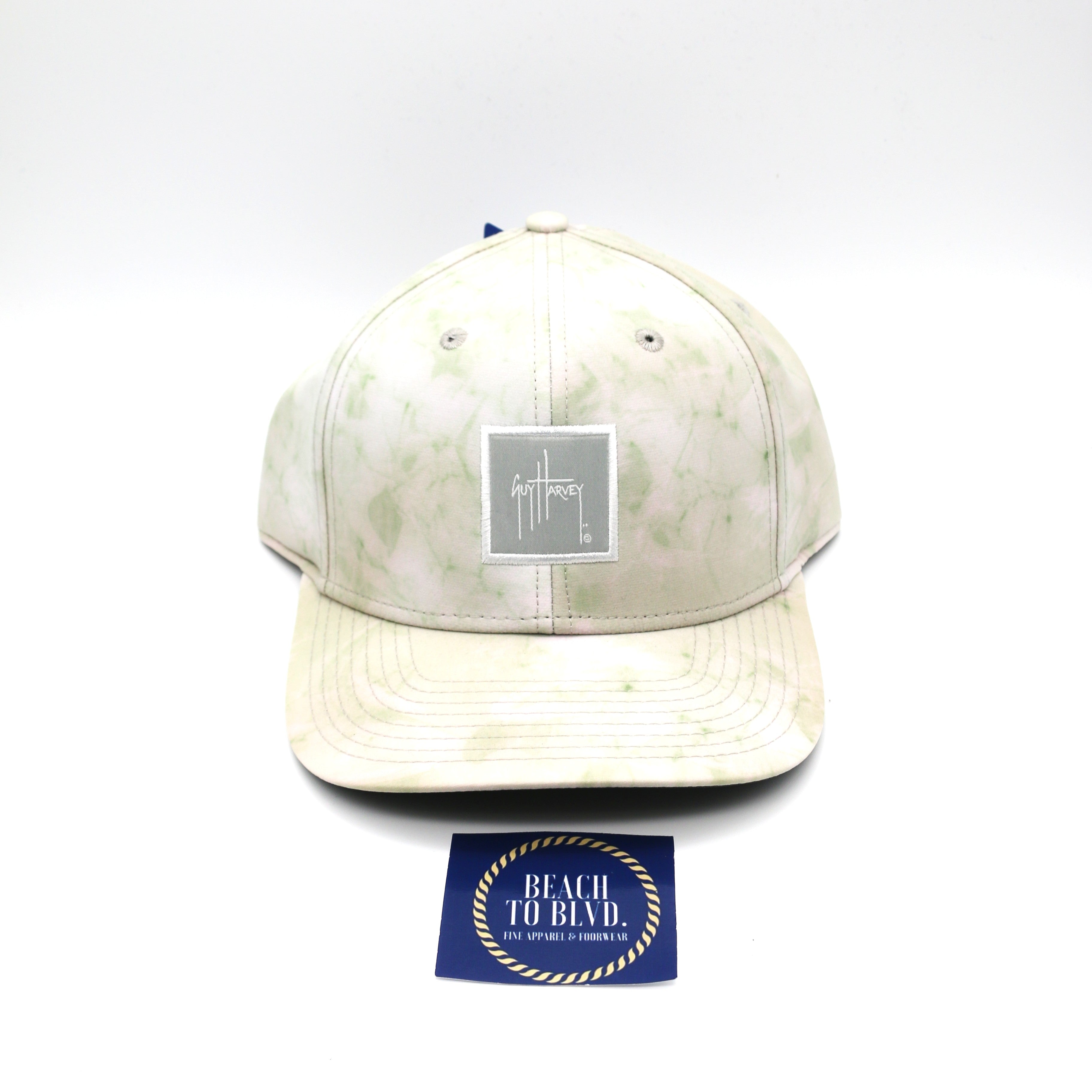 Guy Harvey Men's Performance Flex Fitted Trucker Hat - Mirage Gray - BeachToBlvd