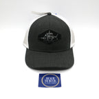 Guy Harvey Men's Chambray Trucker Hat - Charcoal\Marlin - BeachToBlvd
