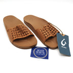Olukai Kamola Women's Woven Slide Sandals - Black or Tan - BeachToBlvd