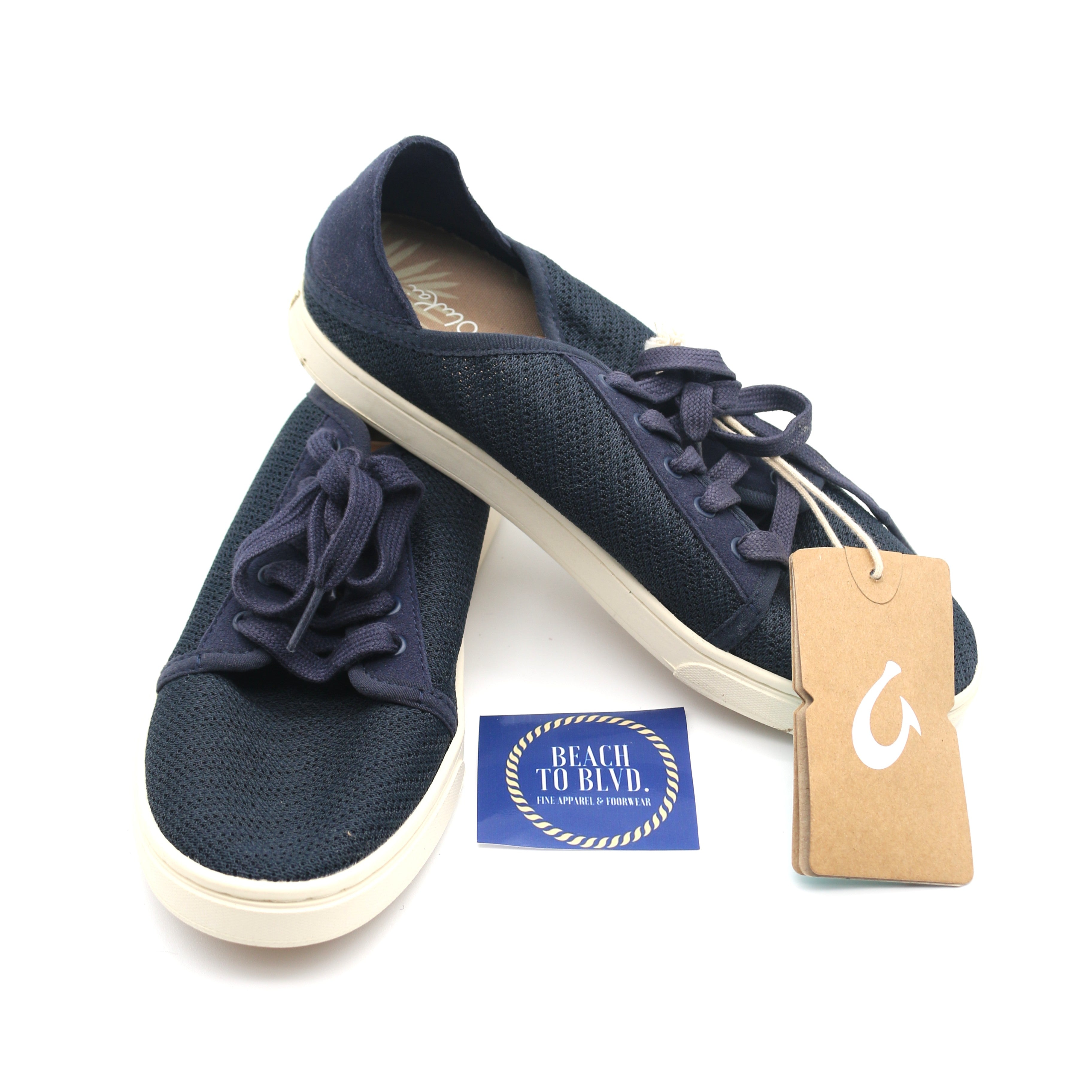 Olukai Pehuea Li Women's Sneakers - Trench Blue - BeachToBlvd