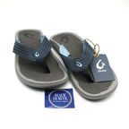 Olukai Ulele Men’s Beach Sandals - Blue Depth \ Charcoal - BeachToBlvd