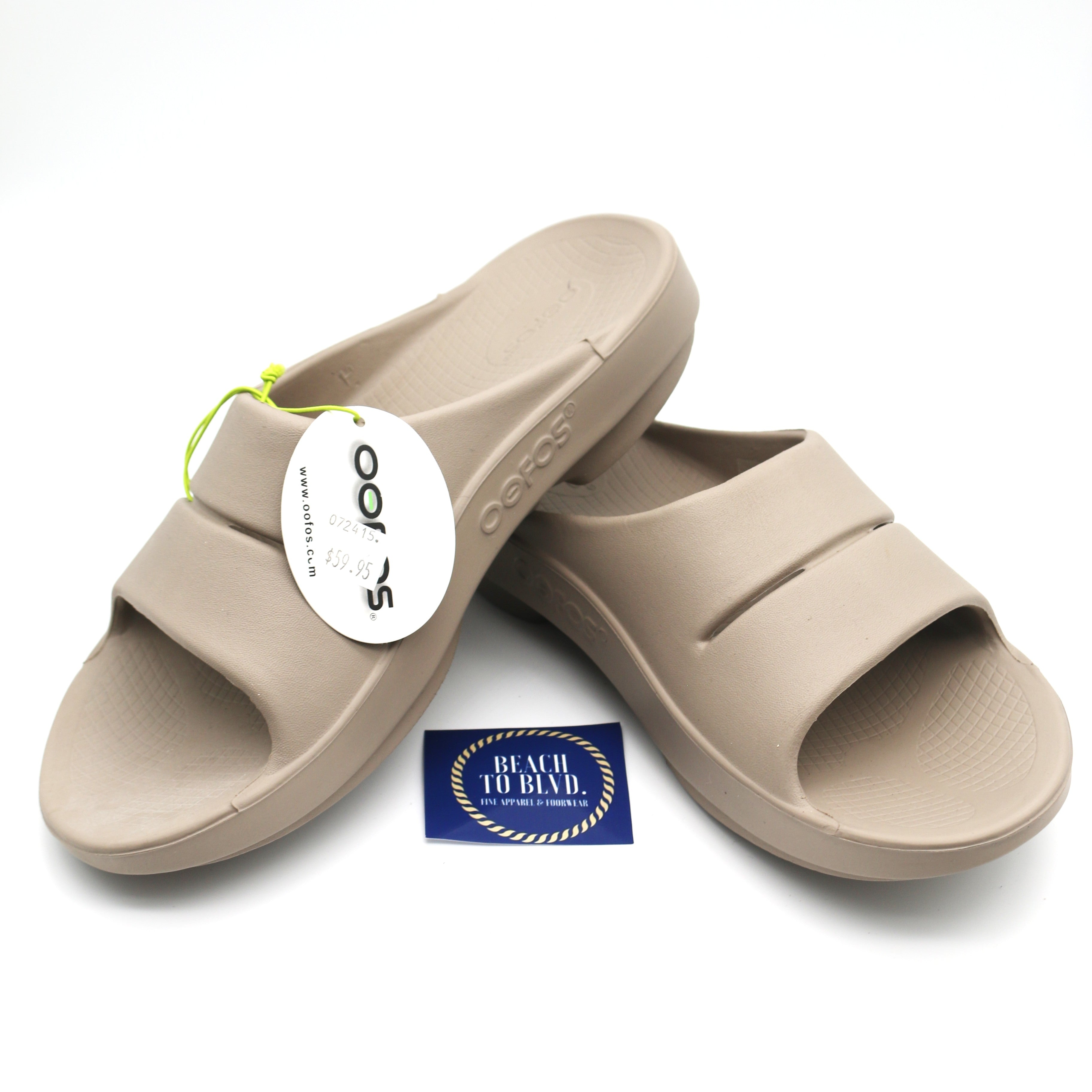 OOFOS - Unisex OOahh Sport - Post Run Recovery Slide Sandal - Nomad - BeachToBlvd