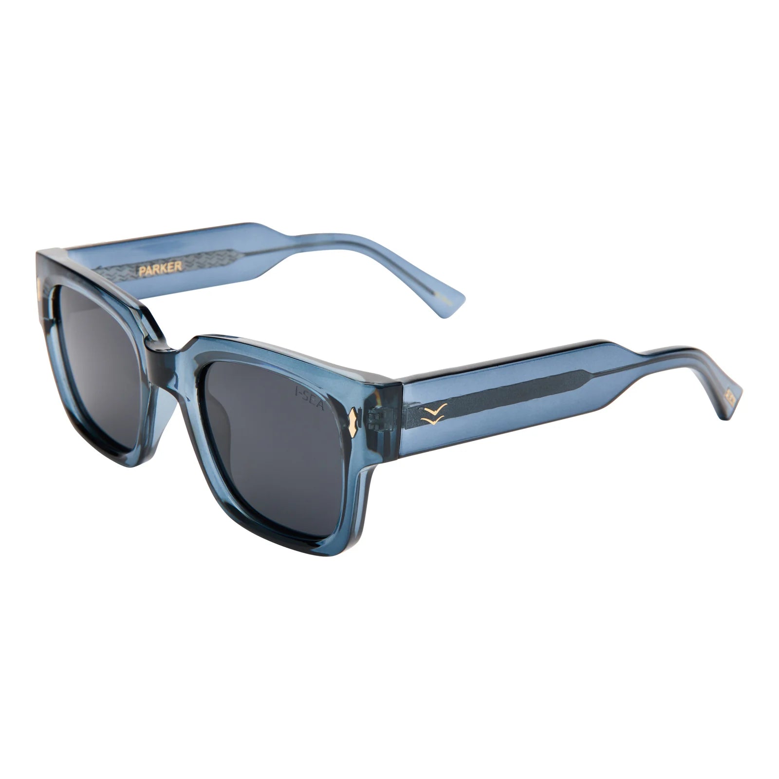 I-SEA Parker Women's Polarized Sunglasses - Deep Seas Frame/Smoke Lens