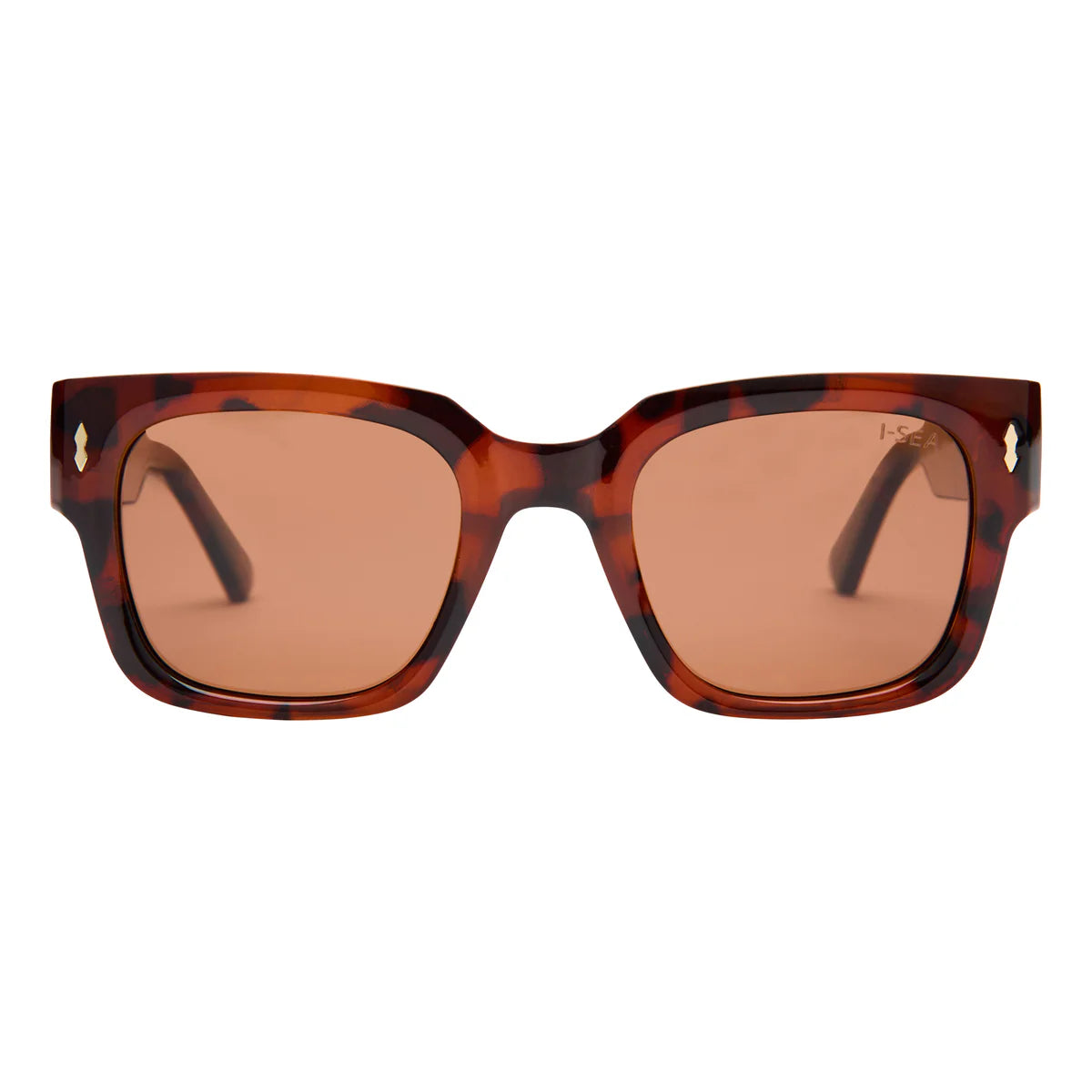 I-SEA Parker Women's Polarized Sunglasses - Tort Frame/Brown Lens