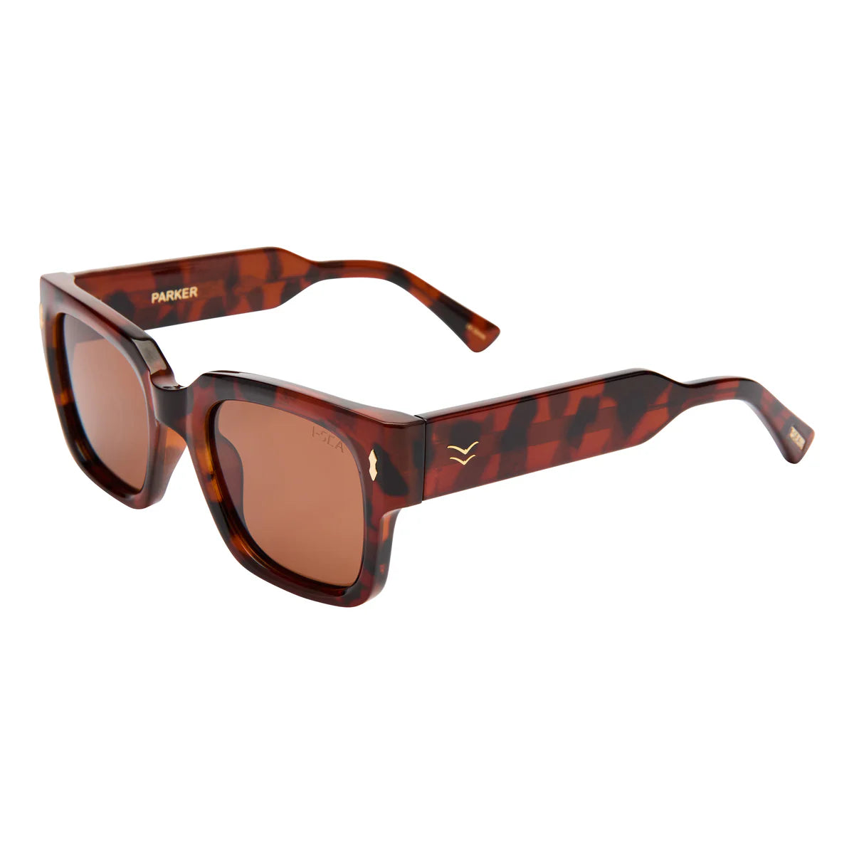 I-SEA Parker Women's Polarized Sunglasses - Tort Frame/Brown Lens