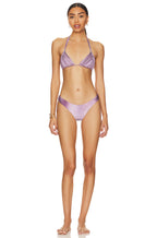 PQ Basic Ruched Teeny Bikini Bottom-Violet Sunset - BeachToBlvd
