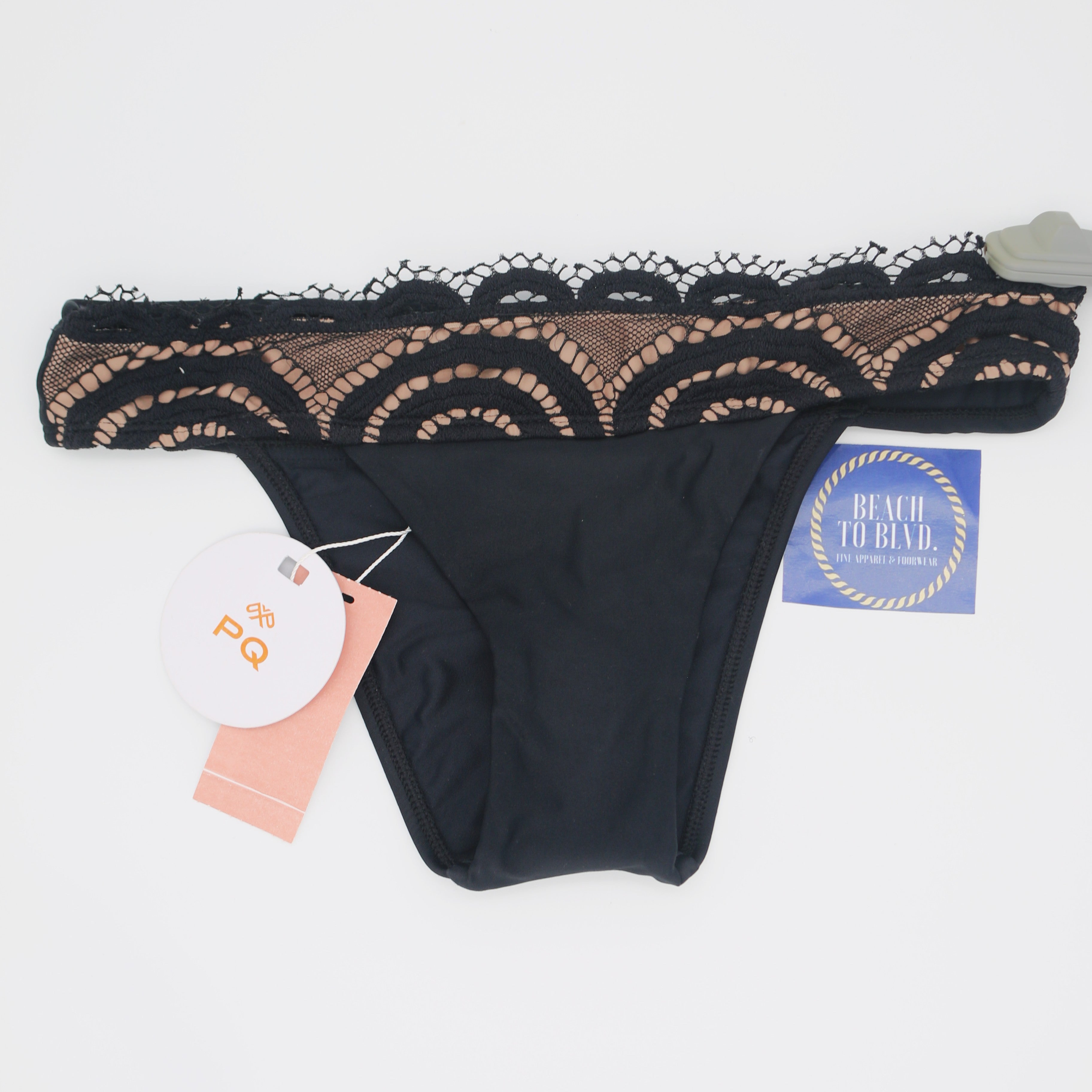 PQ Midnight Lace Banded Teeny Bottom - BeachToBlvd