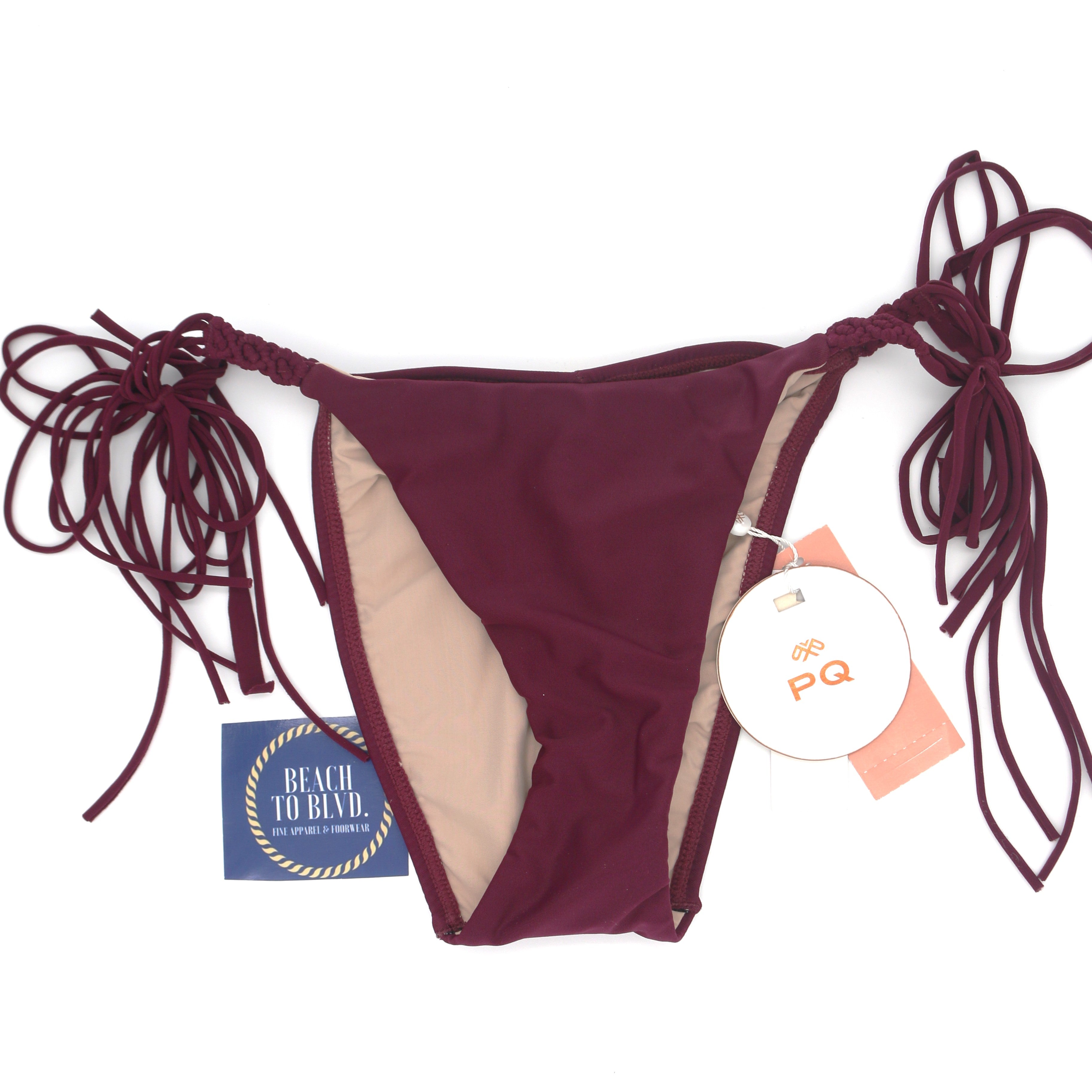 PQ SAA Mila Tie Teeny Bikini Bottoms - BeachToBlvd