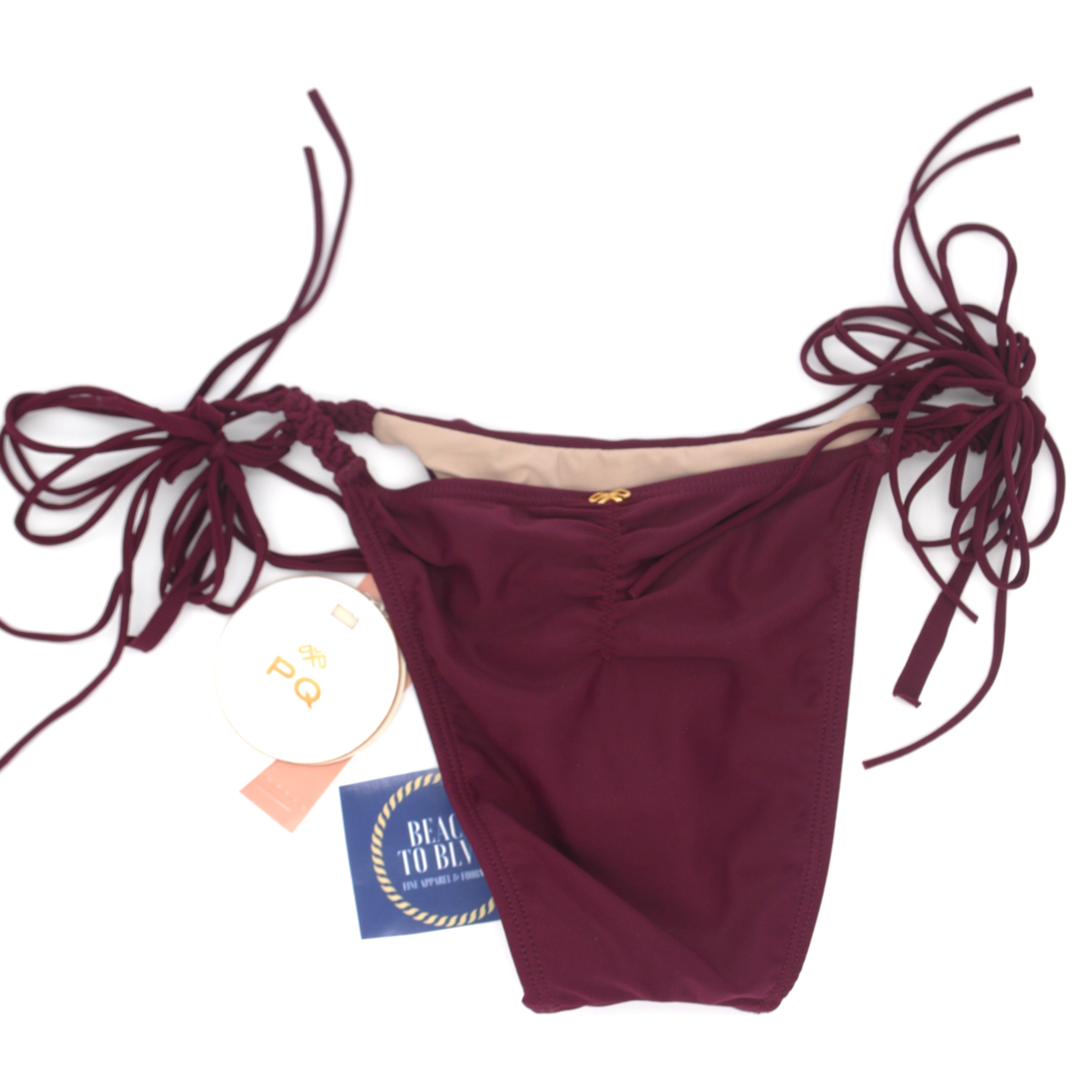 PQ SAA Mila Tie Teeny Bikini Bottoms - BeachToBlvd