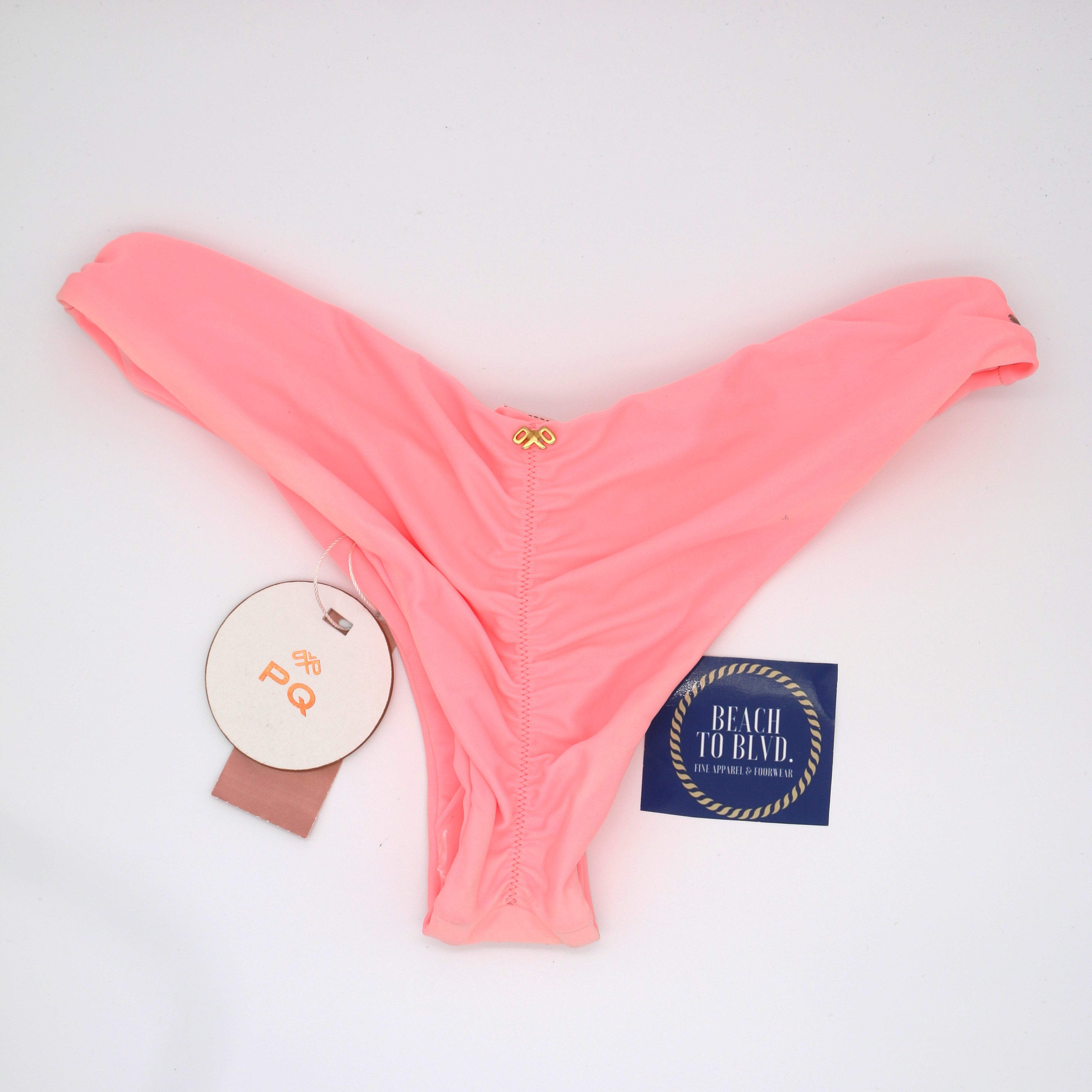 PQ Basic Ruched Bikini Bottom- Starfish - BeachToBlvd