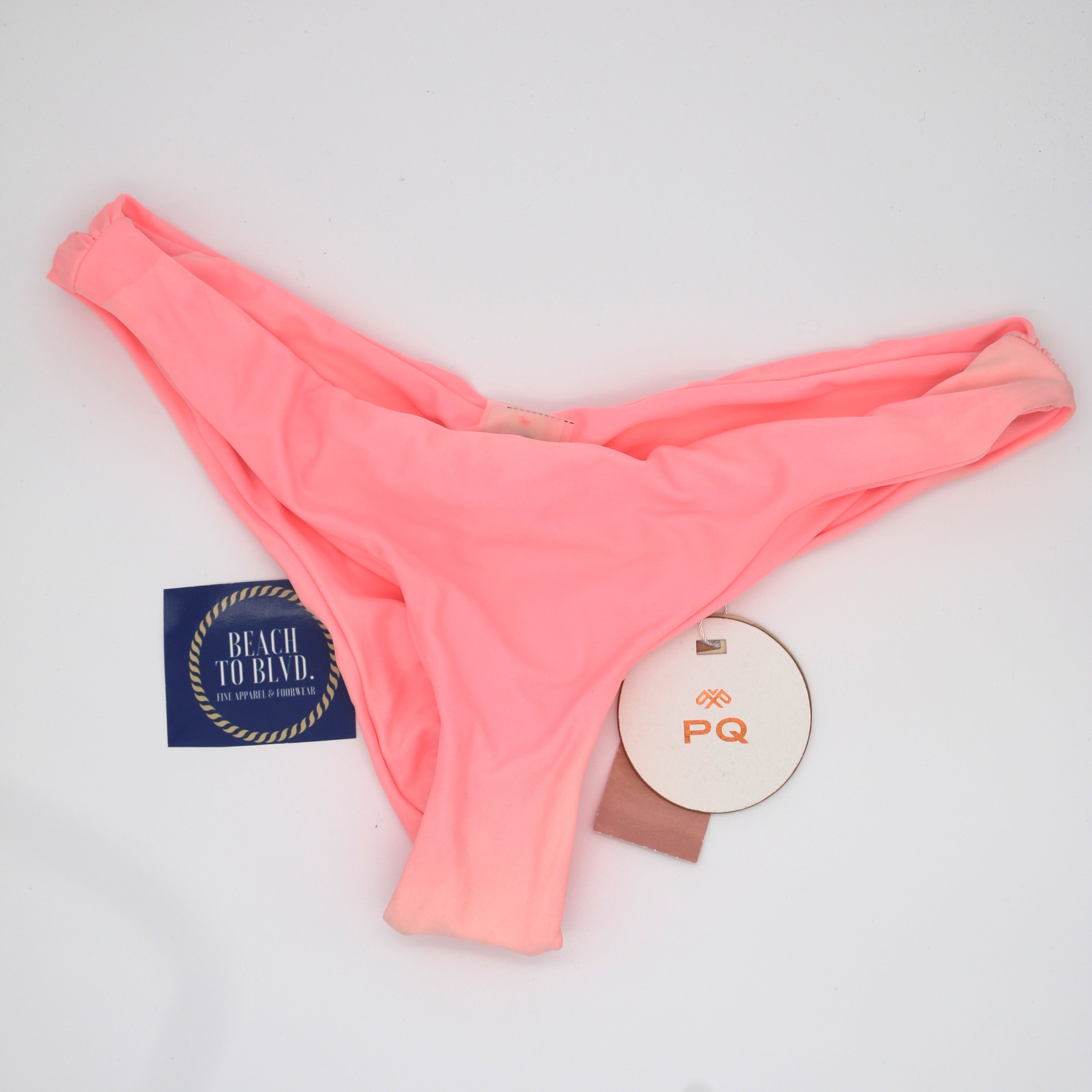 PQ Basic Ruched Bikini Bottom- Starfish - BeachToBlvd