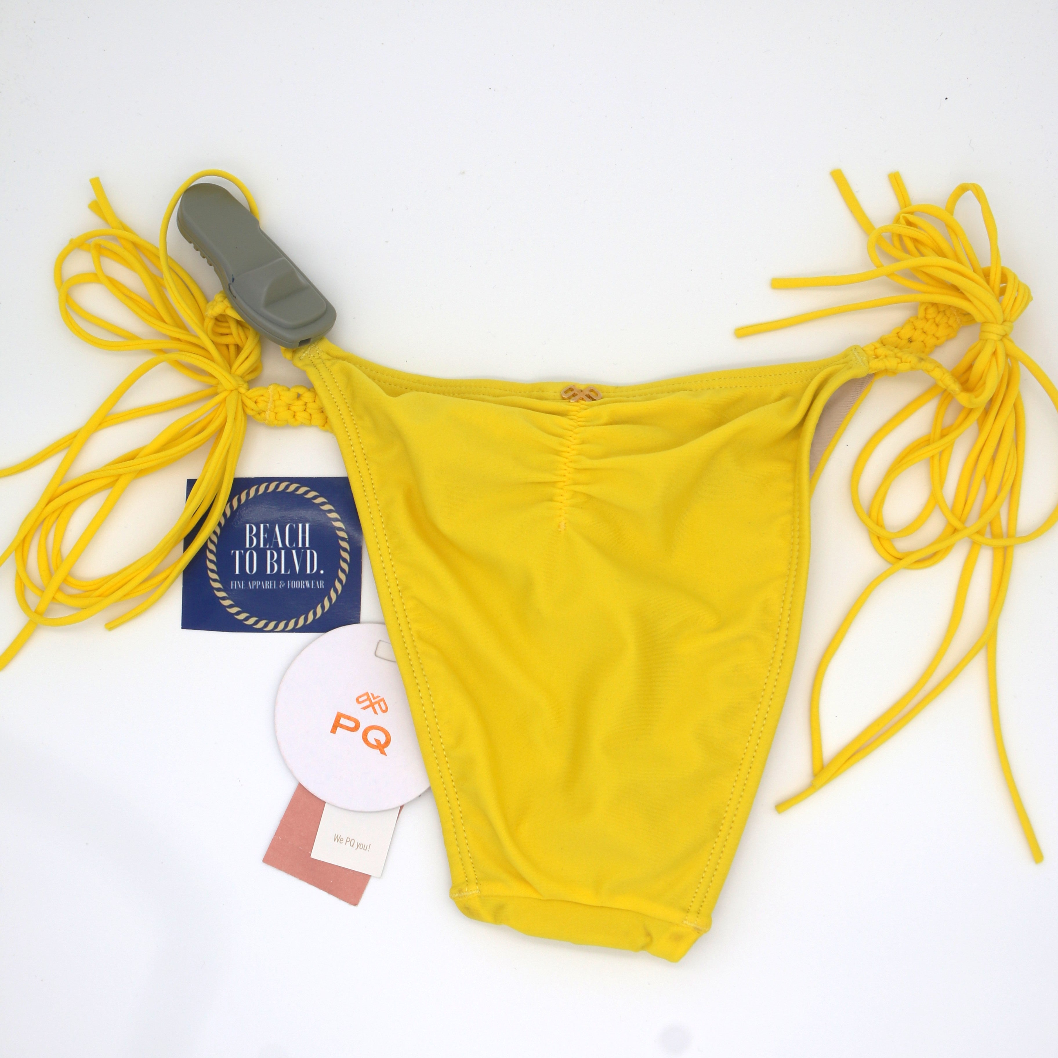 PQ Sunshine Mila Tie Teeny Bikini Bottoms - BeachToBlvd