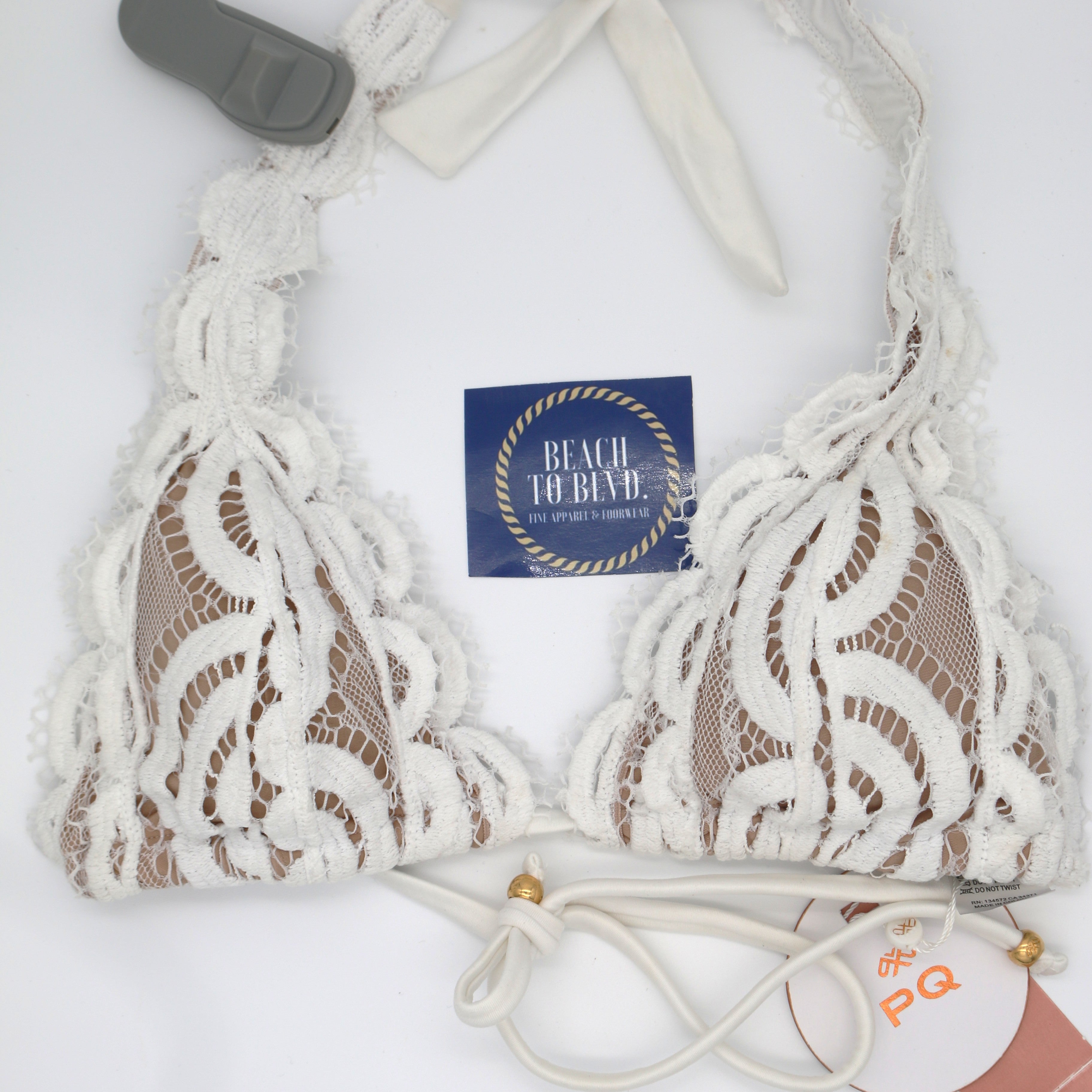 PQ Water Lily Lace Halter - BeachToBlvd