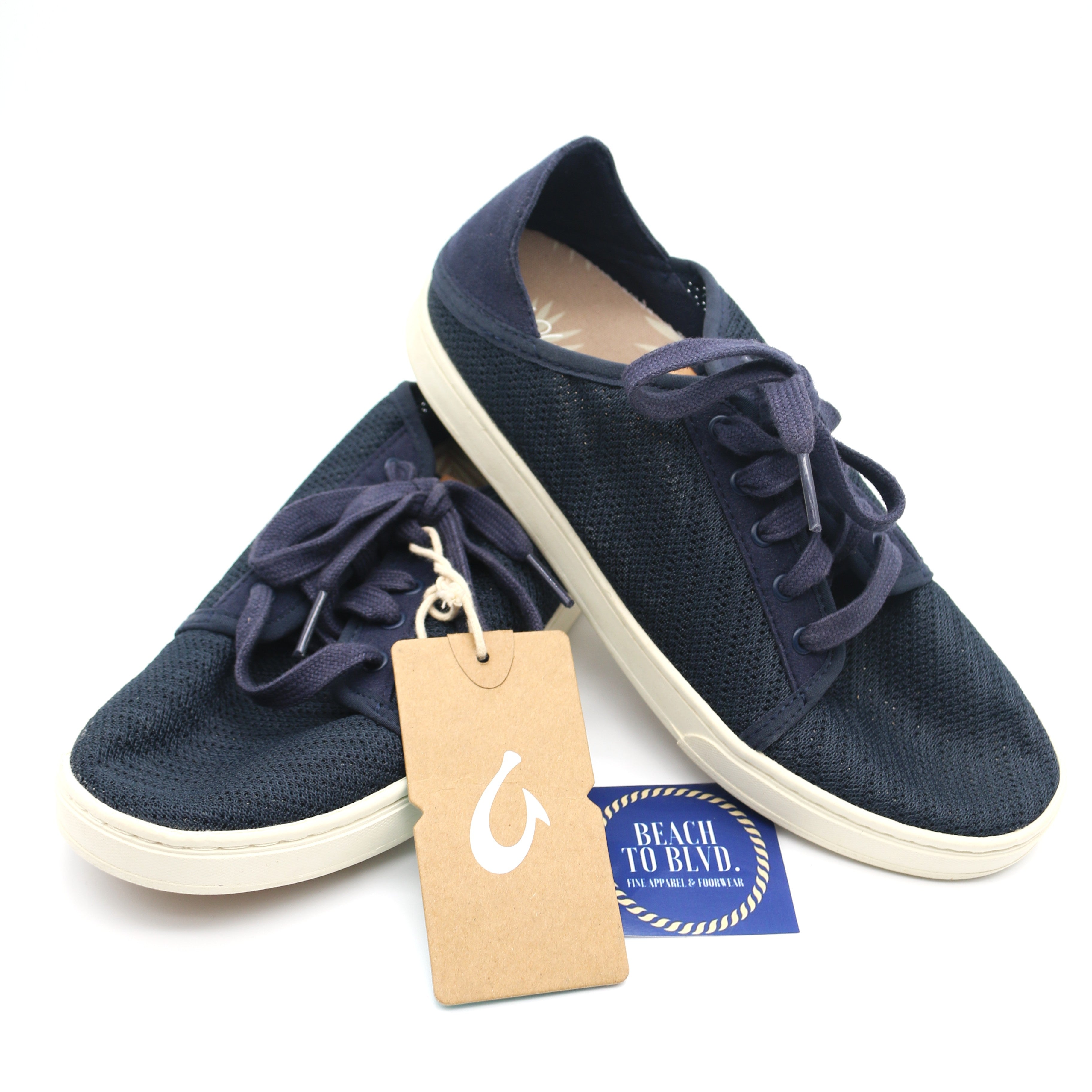 Olukai Pehuea Li Women's Sneakers - Trench Blue - BeachToBlvd