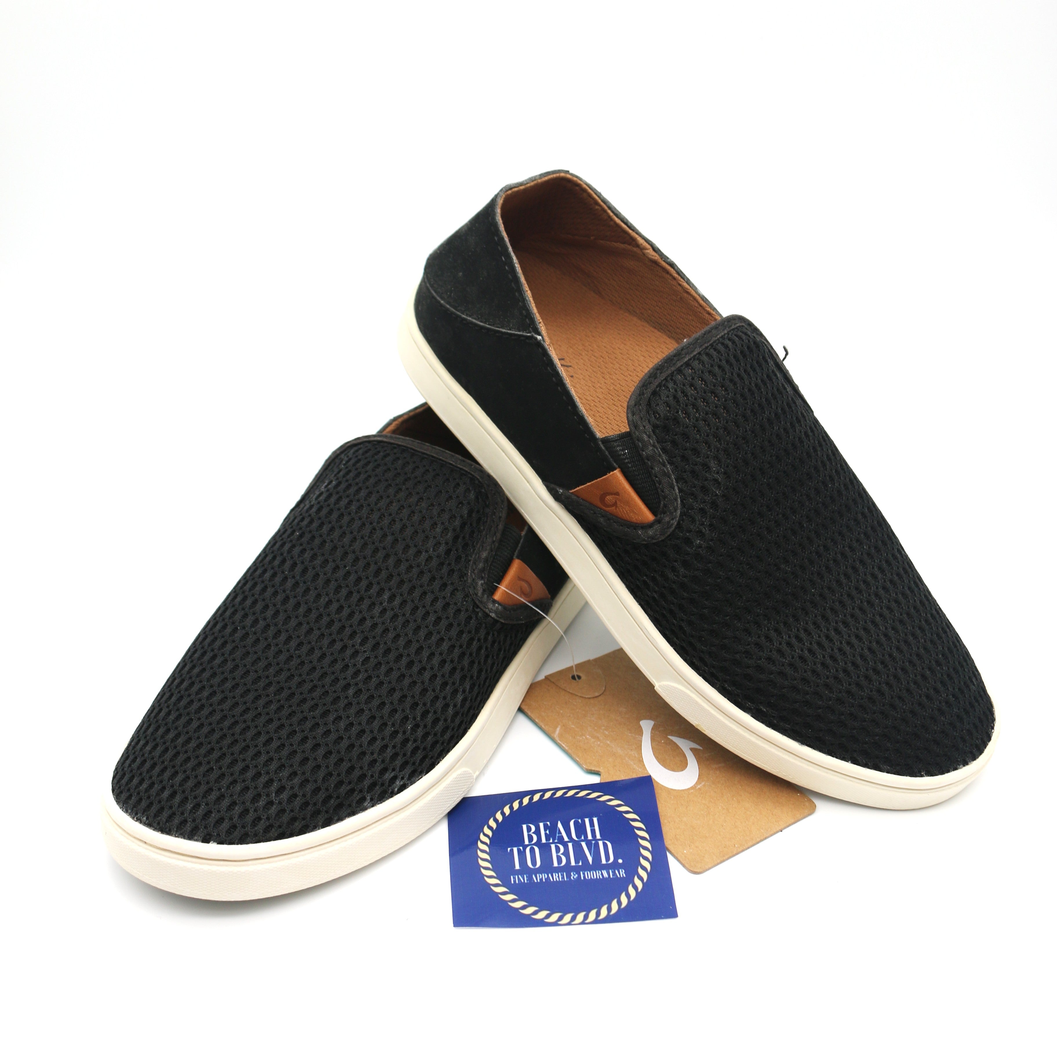 Olukai Pehuea Women's Sneakers - Black - BeachToBlvd