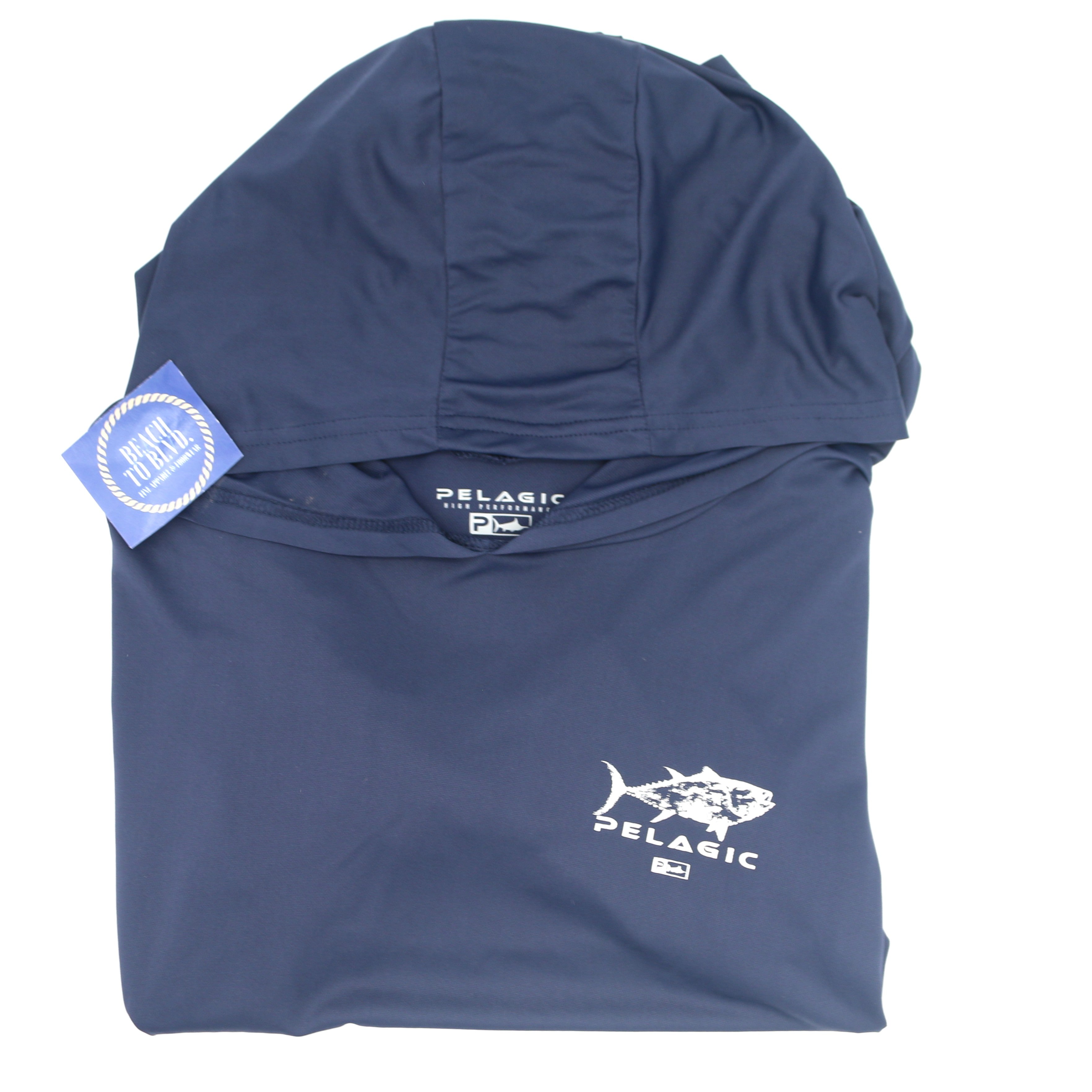 Pelagic Aquatek Gyotaku Hooded Fishing Shirt - Long Sleeve - BeachToBlvd