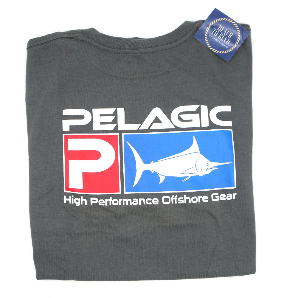 Pelagic Deluxe Logo Short Sleeve Tee - Pelagic Logo - BeachToBlvd