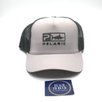 Pelagic Echo Icon Performance Trucker Hat - Grey