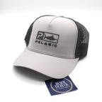 Pelagic Echo Icon Performance Trucker Hat - Grey
