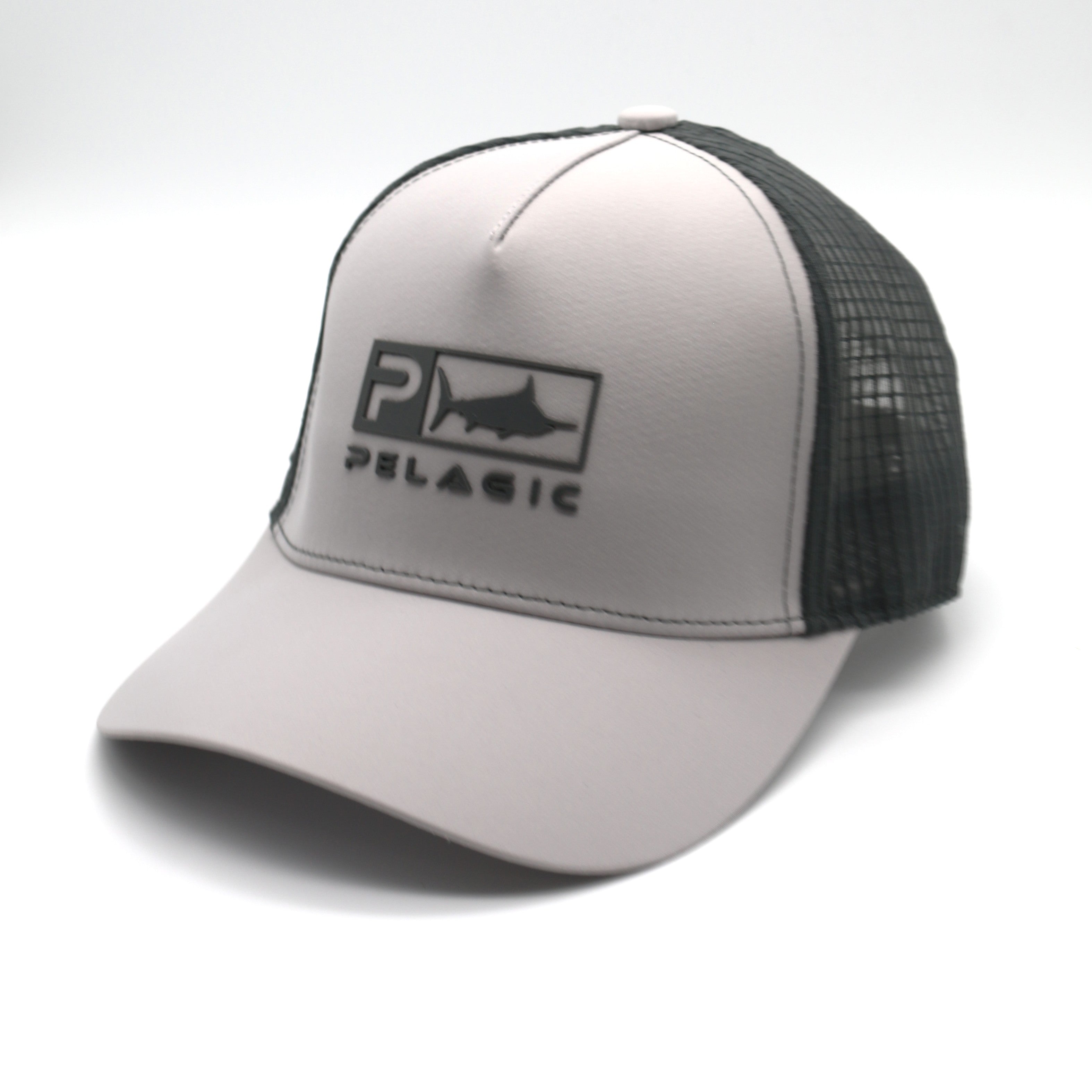 Pelagic Echo Icon Performance Trucker Hat - Grey