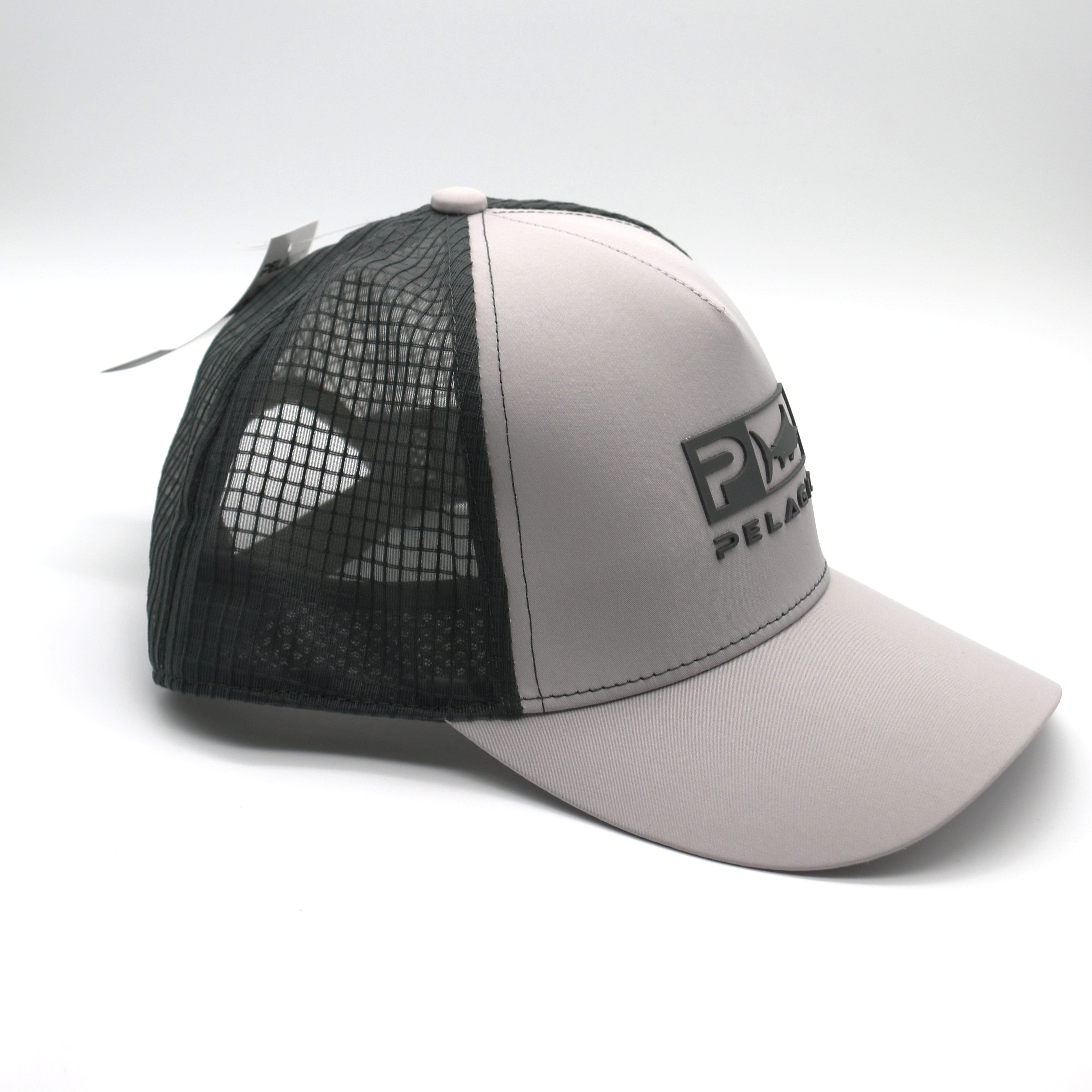 Pelagic Echo Icon Performance Trucker Hat - Grey