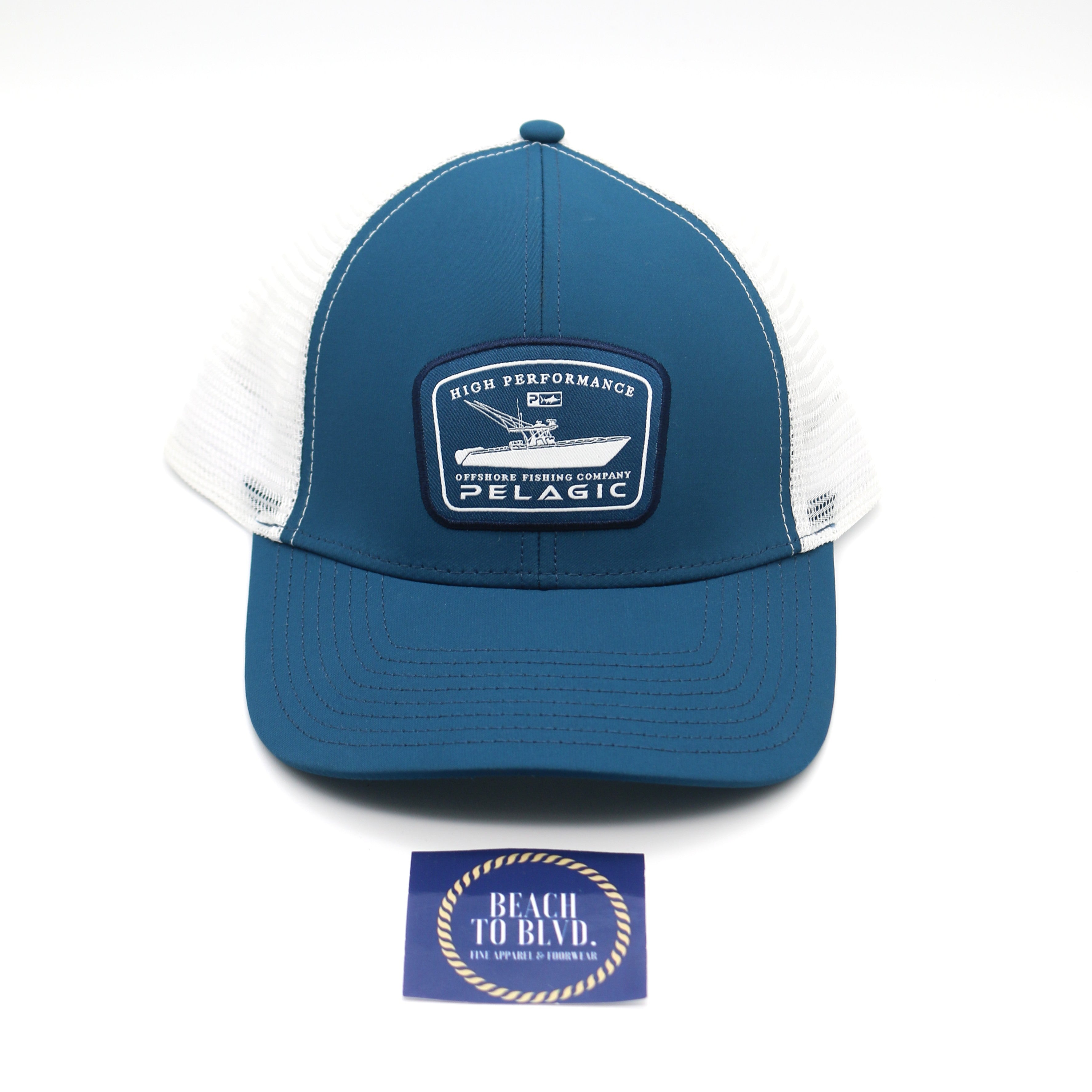 Pelagic Runnin Trucker Hat - Navy