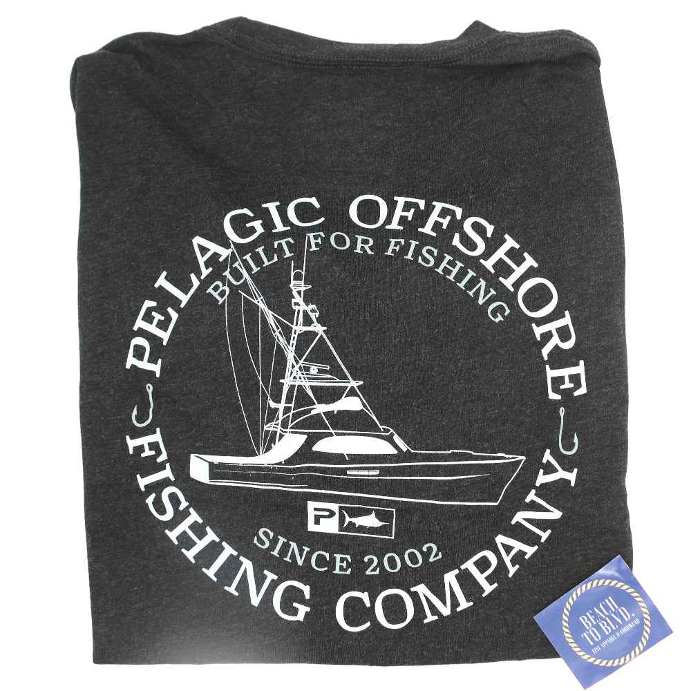 Pelagic Prem Short Sleeve Tri-Blend Tee- Charter