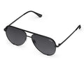 Quay High Key Mini Sunglasses- Black/ Smoke