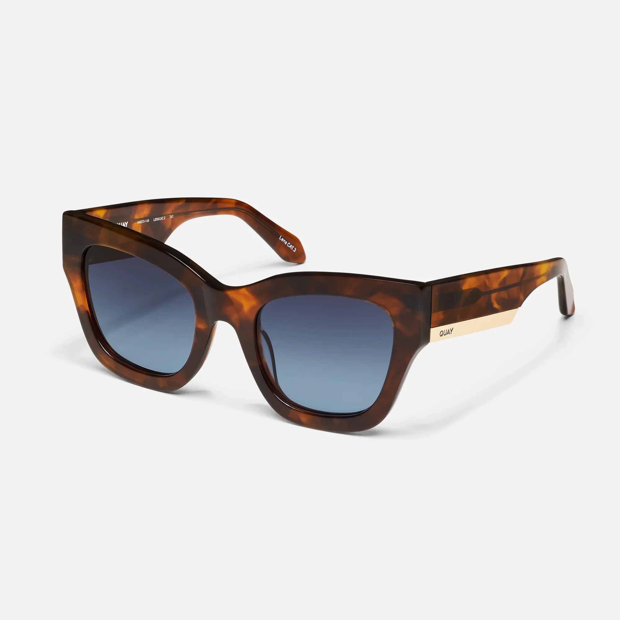 Quay By The Way- Brown Tortoise/ Navy Blue