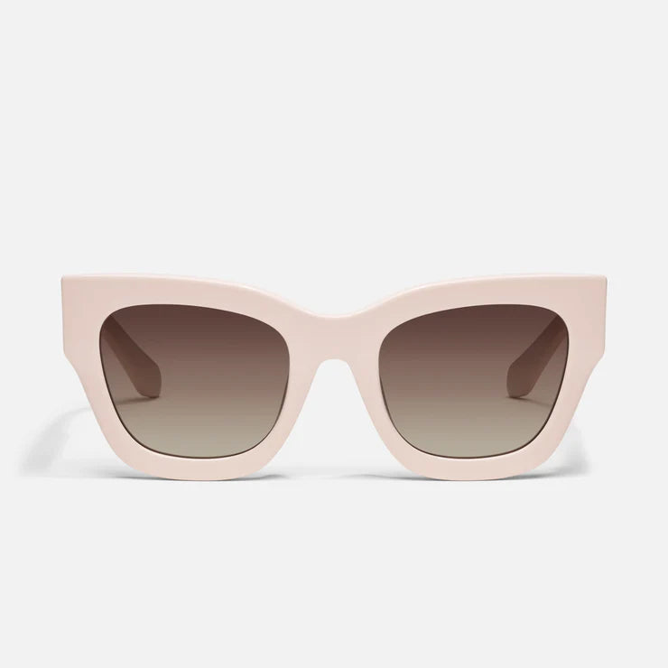 QUAY By The Way Sunglasses - Champagne/Brown