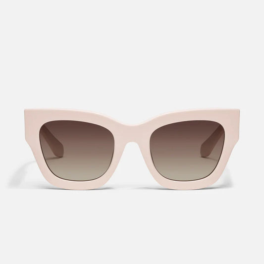 QUAY By The Way Sunglasses - Champagne/Brown