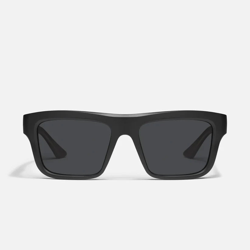 QUAY Dealers Choice Sunglasses - Matte Black/Black Polarized