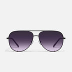 Quay HIGH KEY Extra Large- Black Frame / Black Purple Lens