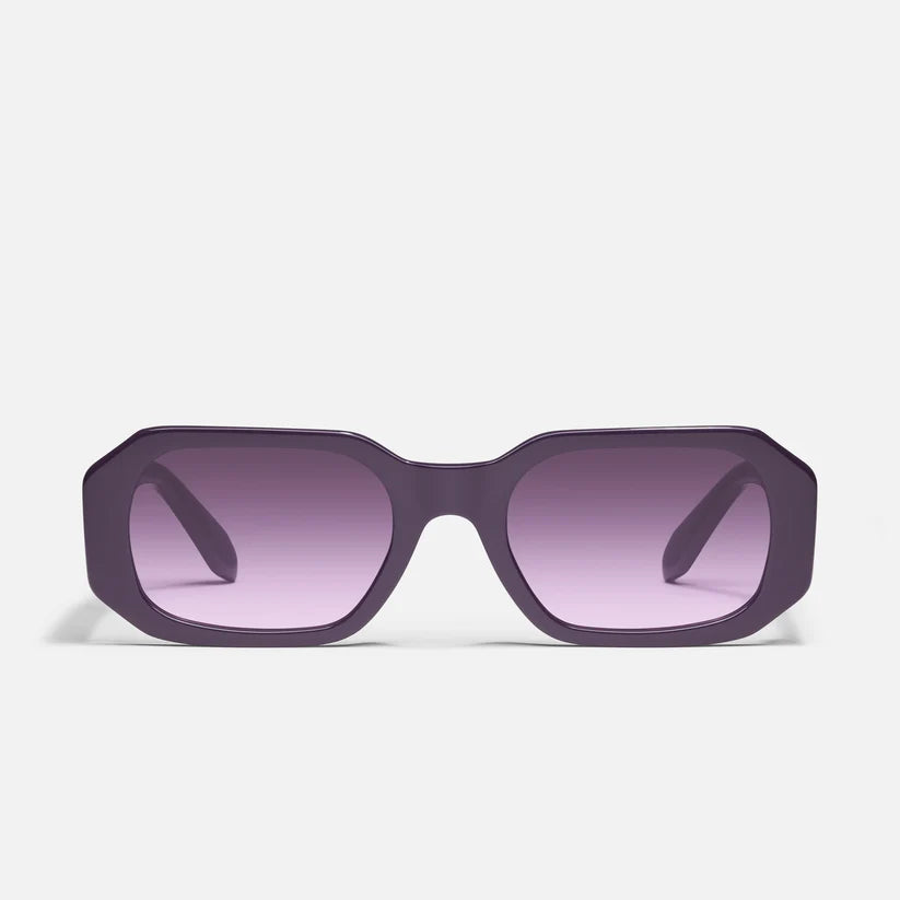 QUAY Hyped Up Sunglasses - Amethyst/Dark Amethyst