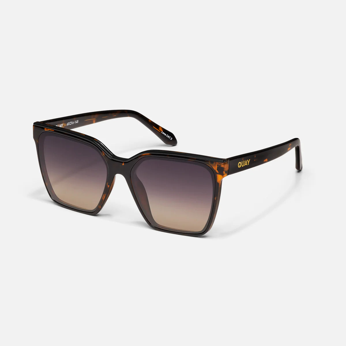 Quay LEVEL UP- Tortoise Frame / Smoke Taupe Polarized Lens