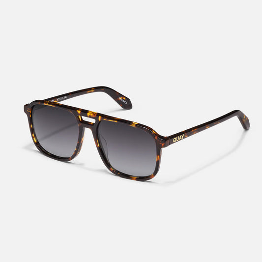 QUAY ON THE FLY- Tortoise Frame / Smoke Polarized Lens