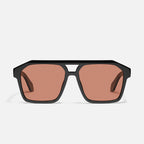 Quay Soundcheck Sunglasses-Black/Apricot Polarized