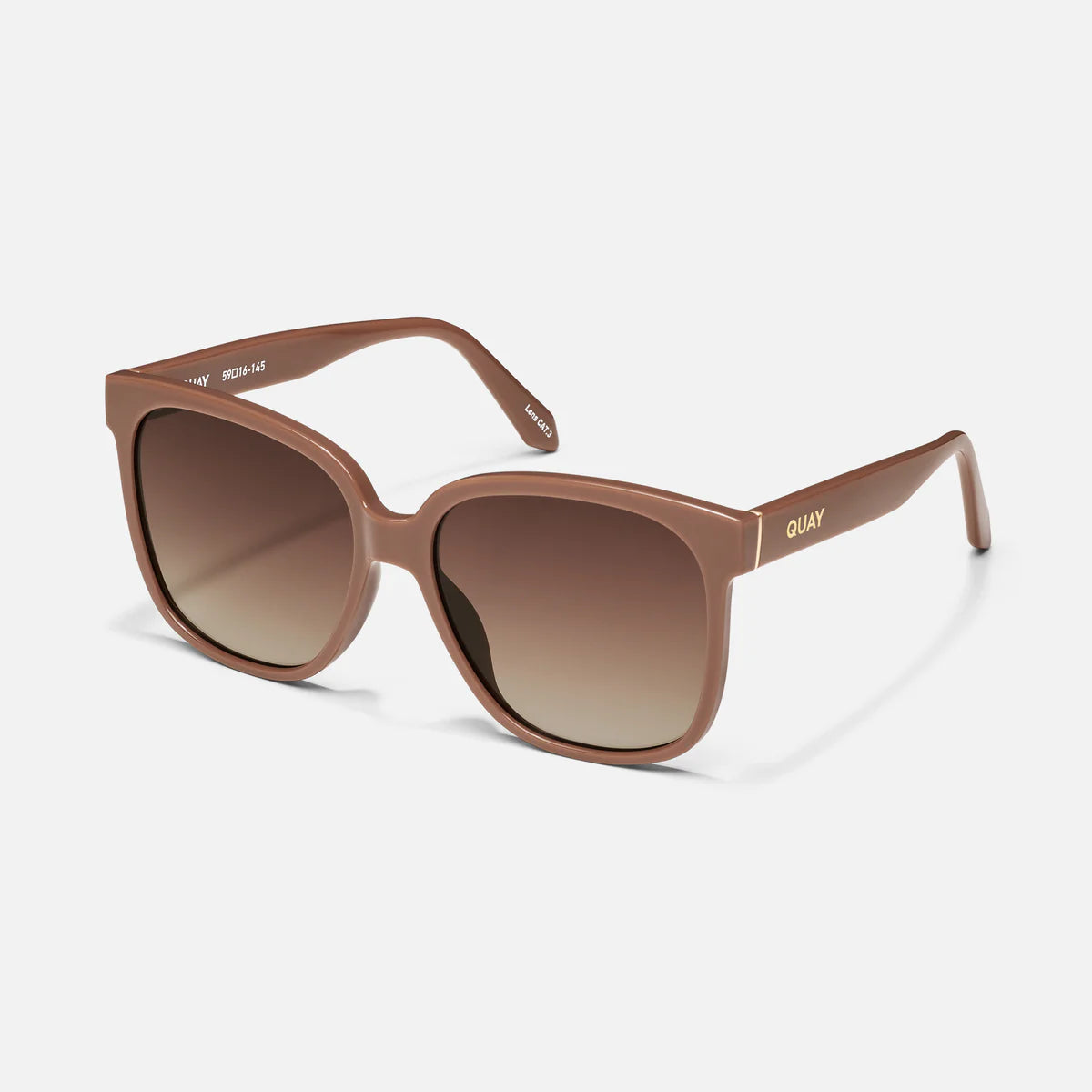 Quay  WIDE AWAKE- Oat Frame / Brown Lens